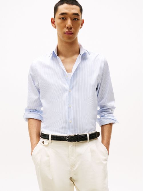 CAMISA DC FLEX COLLAR STRIPE SHIRT