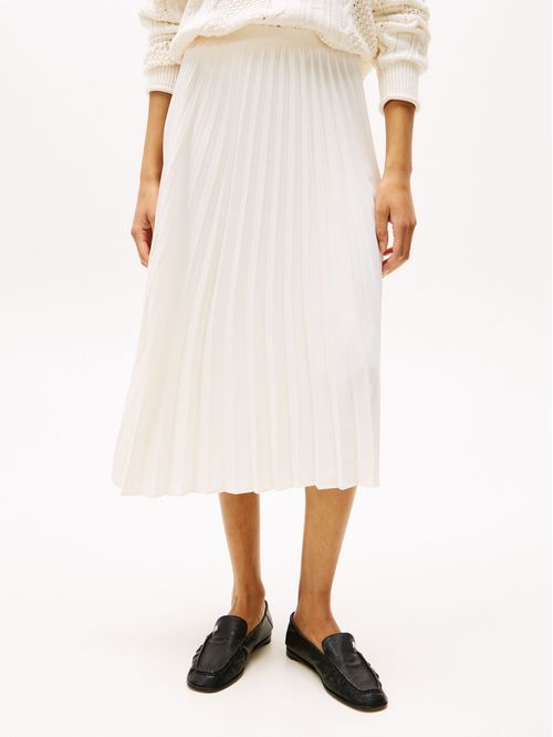FALDA FLUID PLEATED PULL ON MIDI SKI