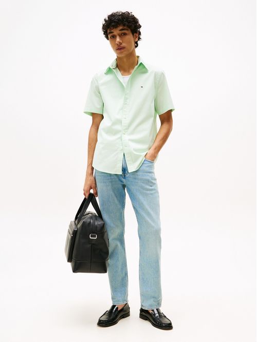 CAMISA FLEX POPLIN SOLID S/S SHIRT TH