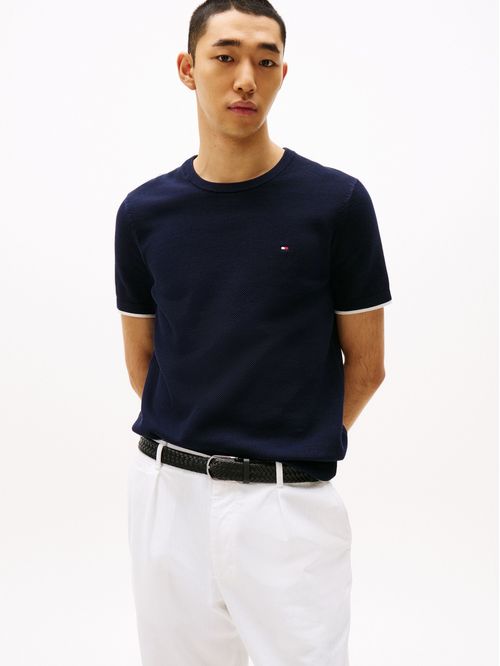 CAMISETA TIPPED STRUCTURE KNITTED TEE TH