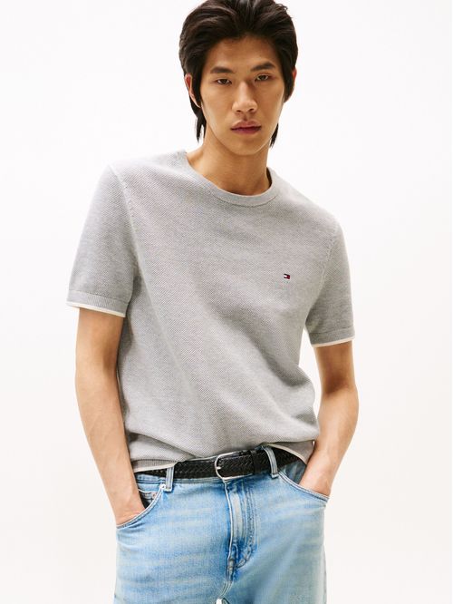 CAMISETA TIPPED STRUCTURE KNITTED TEE TH