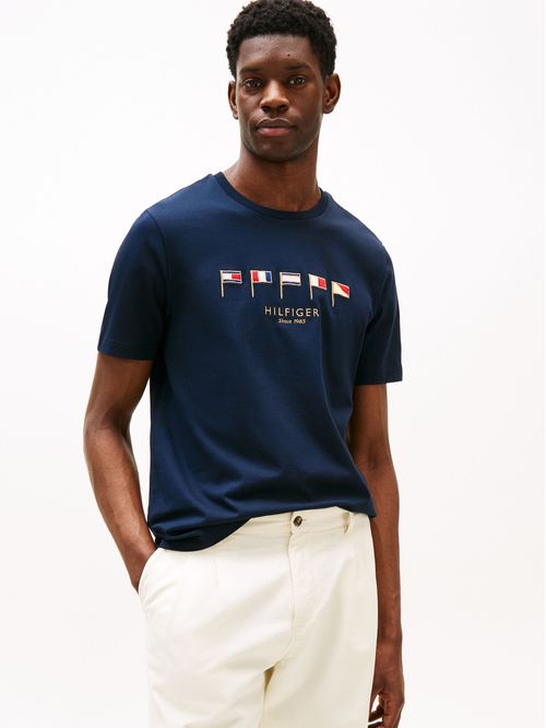 CAMISETA HILFIGER MULTI FLAGS TEE TH