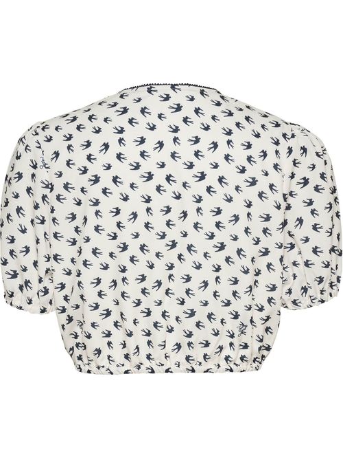 BLUSA TJW CRP AOP SS BLOUSE