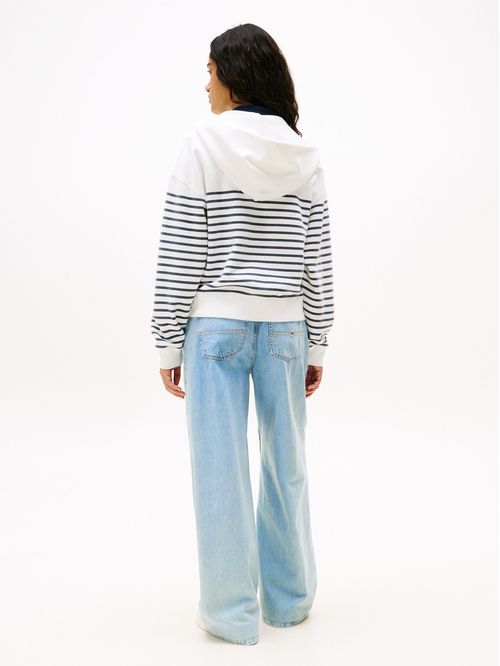 SWEATSHIRT TJW BXY SCRIPT LOGO ZIP THRU