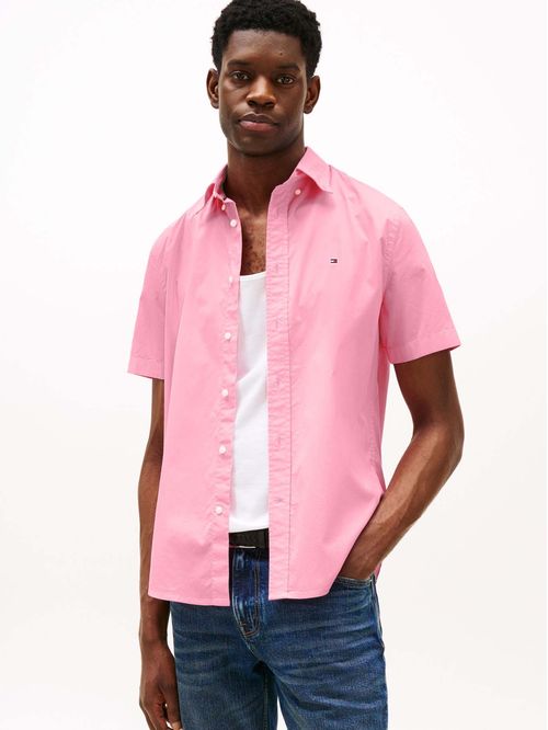 CAMISA FLEX POPLIN SOLID S/S SHIRT TH