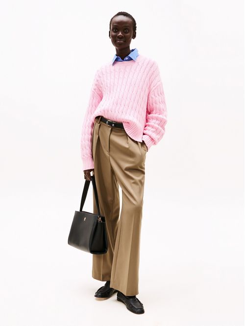 SWEATER SOFT CO CABLE C-NK LS SWT