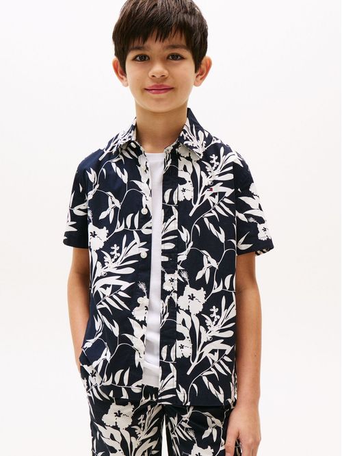 CAMISA STRETCH POPLIN PRINTED SHIRT S