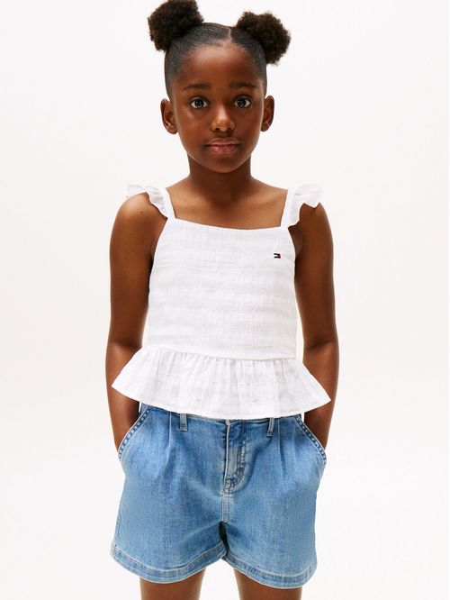 BLUSA TEXTURED COTTON TOP SLVLS