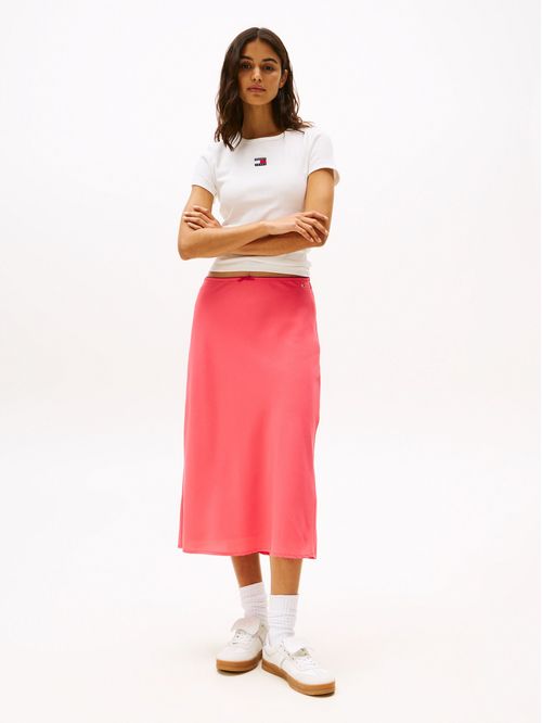 FALDA  TJW MIDI AOP SKIRT