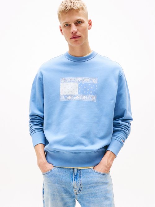 SWEATSHIRT TJM RLX PAISLEY FLAG CREW EXT