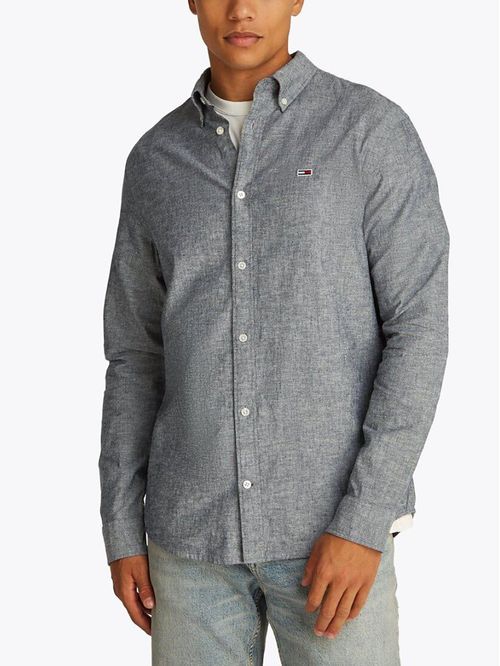 CAMISA TJM REG LINEN BLEND LS SHIRT E