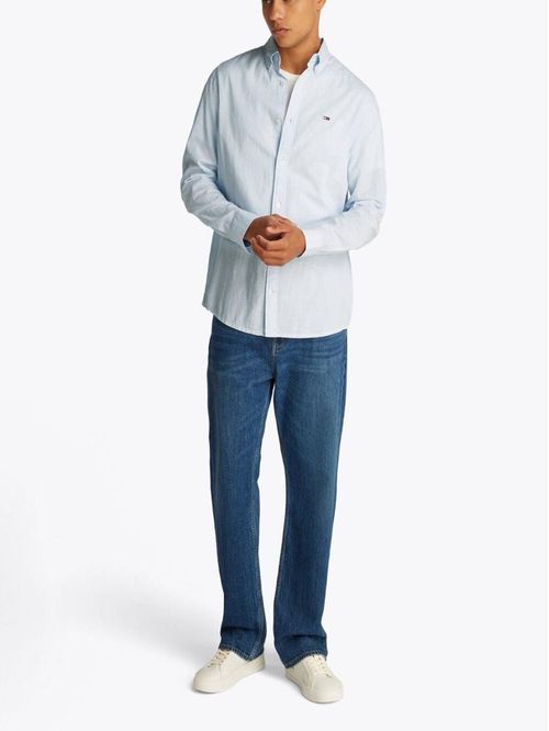 CAMISA TJM REG LINEN BLEND LS SHIRT E