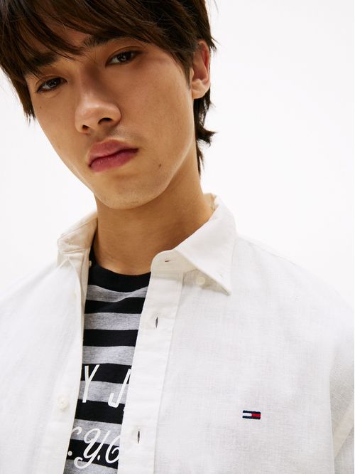 CAMISA TJM REG LINEN BLEND LS SHIRT E