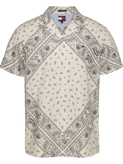 CAMISA TJM REG AOP SS SHIRT EXT