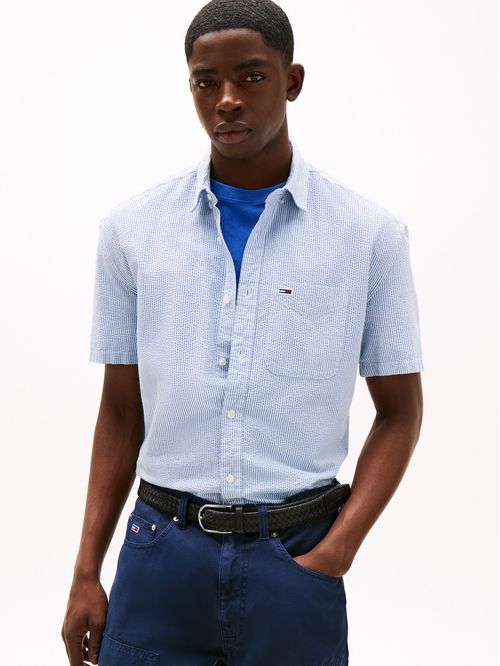 CAMISA TJM REG SEERSUCKER STP SS SHIR