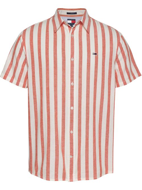 CAMISA TJM REG LINEN BLEND STP SS SHI