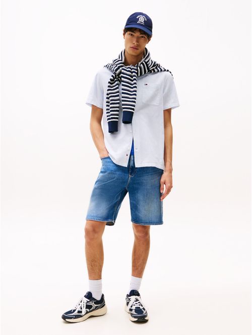 CAMISA TJM LINEN BLEND CAMP SS EXT