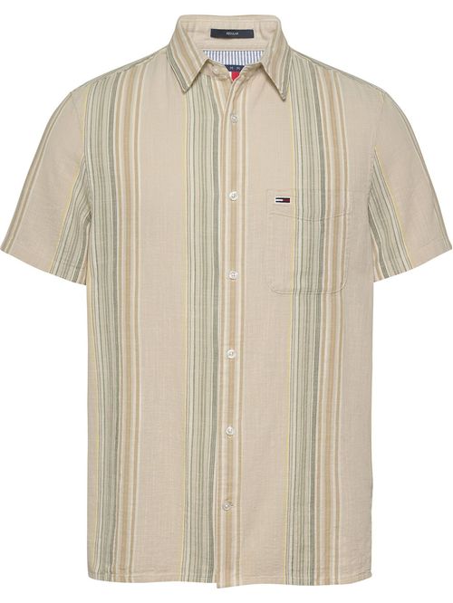 CAMISA TJM REG SLUB STRIPE SS SHIRT E