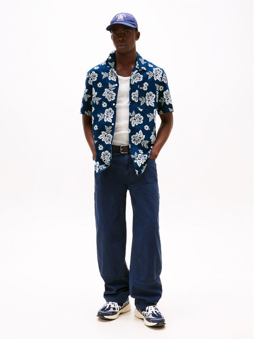 CAMISA TJM REG SLUB AOP SS SHIRT EXT