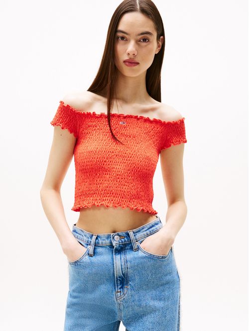 TOP TJW CRP SMOCK TOP