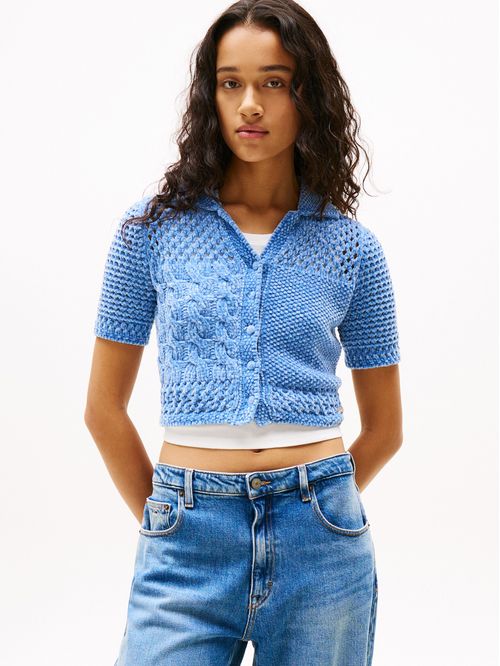 SWEATER TJW FLAG SS POLO SWEATER