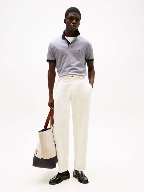 POLO STRIPED INTERLOCK REG POLO