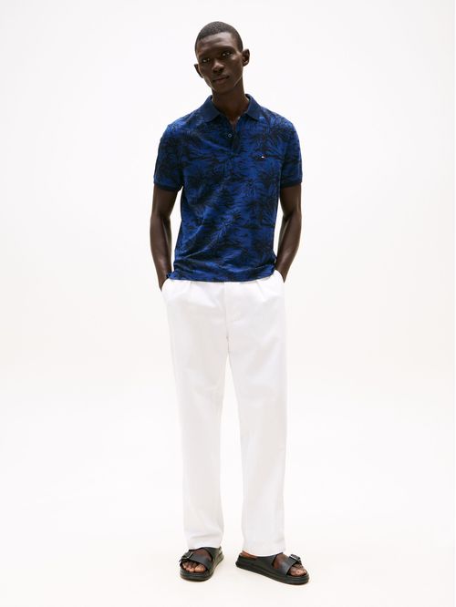 POLO ALL OVER PRINT LINEN REG POLO