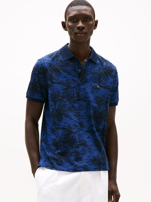 POLO ALL OVER PRINT LINEN REG POLO