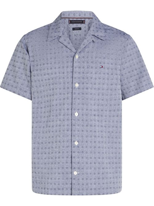 CAMISA COTTON LINEN DOBBY SS RF SHIRT