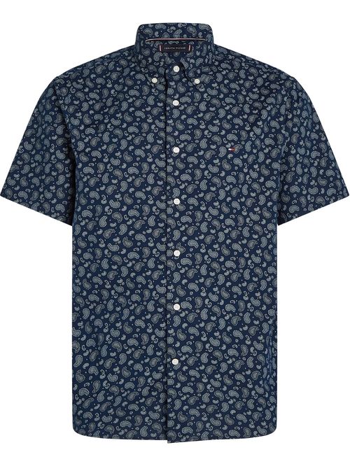 CAMISA COTTON LINEN PAISLEY RF SS SHI