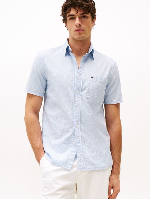 CAMISA SEERSUCKER SOLID SS RF SHIRT