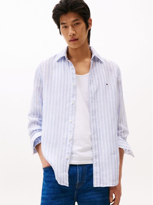 CAMISA LINEN ESSENTIAL STRIPE RF SHIR