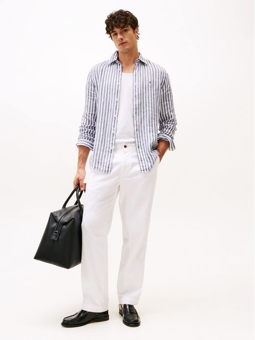 CAMISA LINEN ESSENTIAL STRIPE RF SHIR