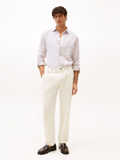 CAMISA LINEN ESSENTIAL STRIPE RF SHIR