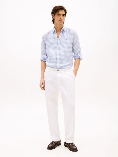 CAMISA LINEN ESSENTIAL GINGHAM RF SHI