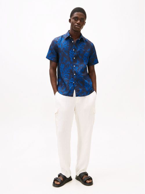 CAMISA LINEN TROPICAL PRT SS RF SHIRT