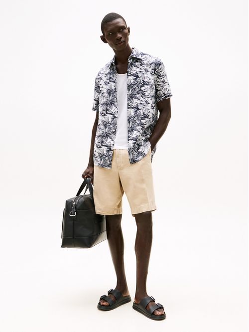 CAMISA LINEN VACATION PRT SS RF SHIRT