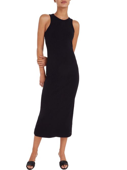 VESTIDO SLIM 5X2 RIB MIDI DRESS NS