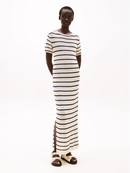 VESTIDO POINTELLE CROCHET SS SWT DRESS