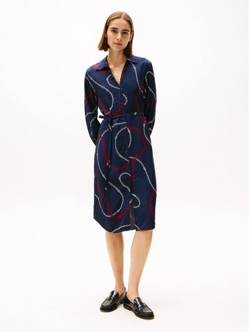 VESTIDO SOFT VISCOSE LS SHIRT DRESS