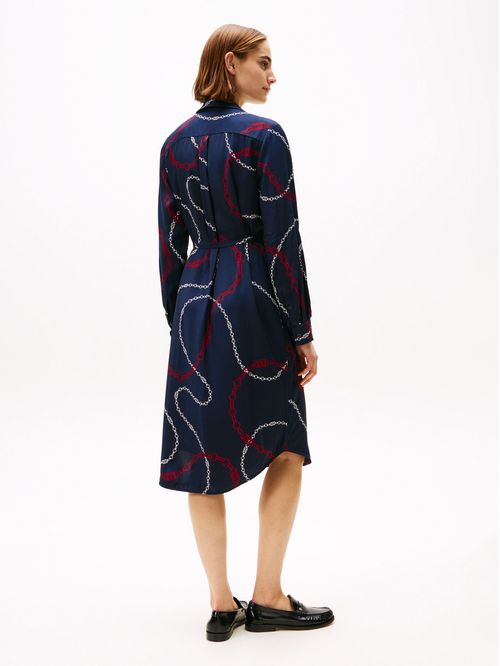 VESTIDO SOFT VISCOSE LS SHIRT DRESS