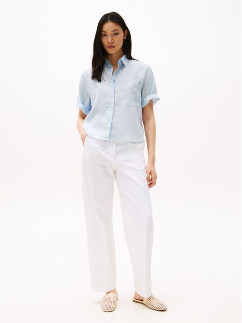 BLUSA ESS LINEN RELAXED S/S SHIRT