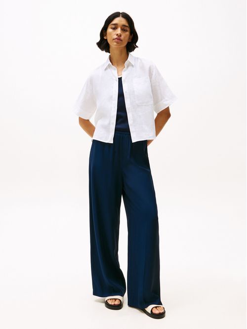 BLUSA ESS LINEN RELAXED S/S SHIRT