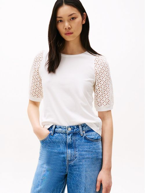 CAMISETA BRODERIE ANGLAISE MIX MEDIA TO