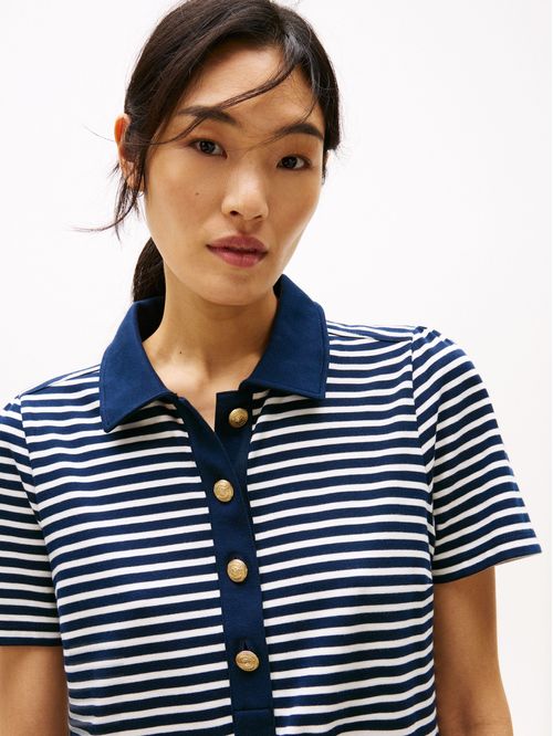 VESTIDO PUNTO STP GOLD BTN PL DRESS