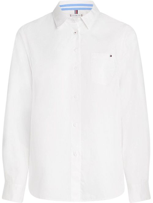 BLUSA CO POPLIN LS ROLL-TAB SHIRT