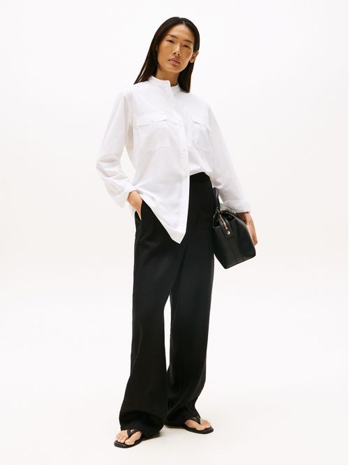 PANTALON ESS LINEN TAILORED STRAIGHT PA