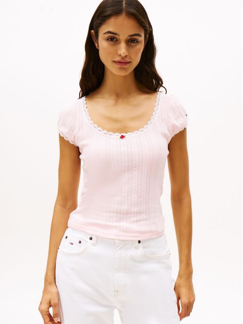 CAMISETA TJW SLIM SH POINTELLE SS TEE E