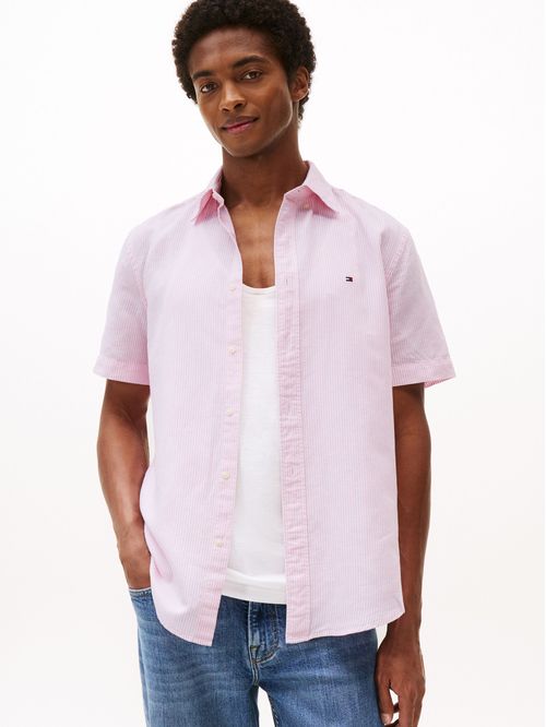 CAMISA COTTON LINEN ESS STP RF SS SHI