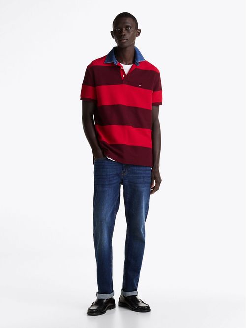POLO RUGBY STRIPE RELAXED POLO TH